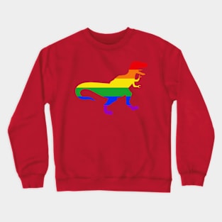 T-Rex LGBTQ Pride Dino Design Crewneck Sweatshirt